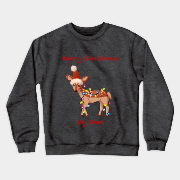 Ugly Christmas sweater bambi Crewneck Sweatshirt by Chigurena